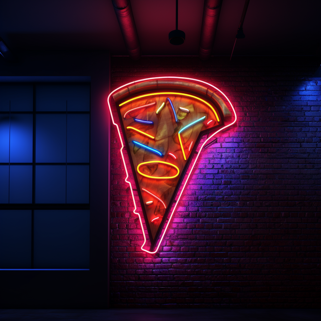 Pizza LED Neon Signs (90cm Height)- Custom Neon Signs AU