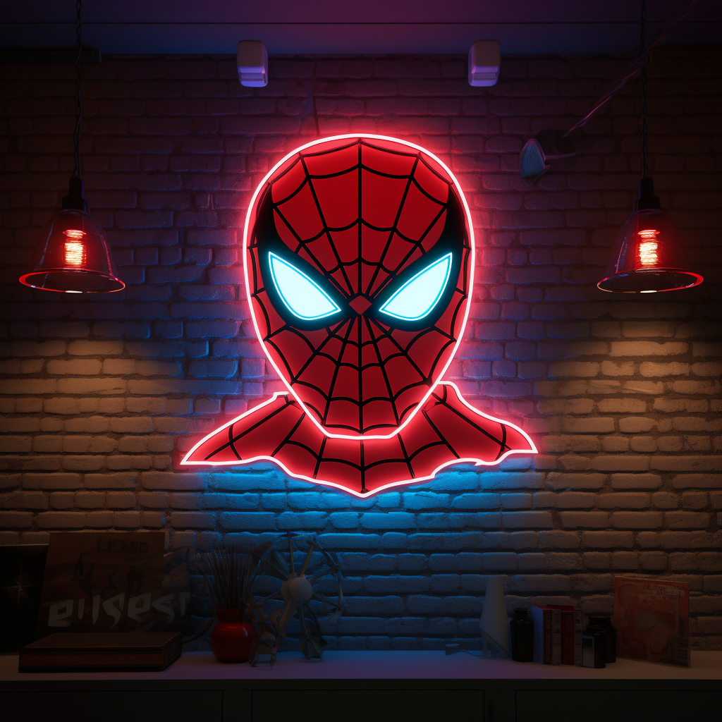 Spiderman Neon Signs -  LED (70cm Height)- Custom Neon AU