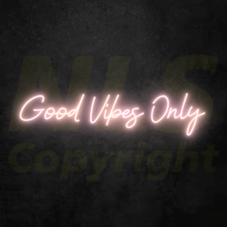 Good Vibes Only -Type 2- Custom LED Neon Sign Australia | NEONLIGHTSIGNS