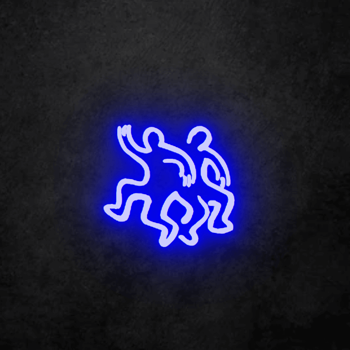Blue Gemini Neon Light (LED) for horoscope fan. Easy to hang up at home and enjoy free delivery with this neon sign.