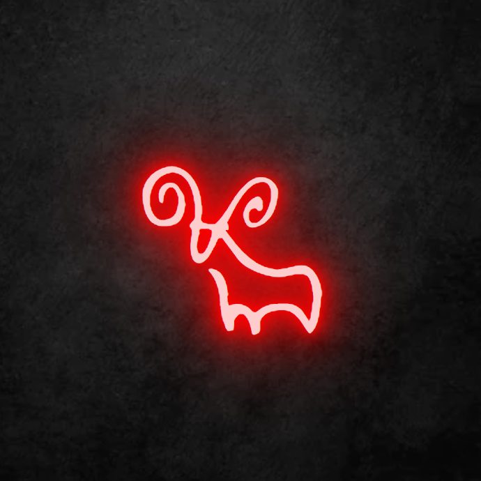 Aries Custom Neon Sign in Red LED, Custom Made To Order. Free Shipping within Australia.